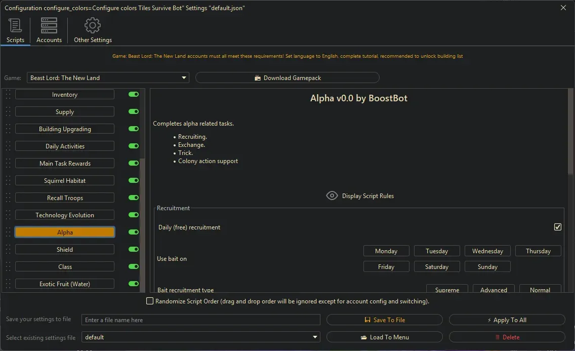 Beast Lord Bot - Alpha