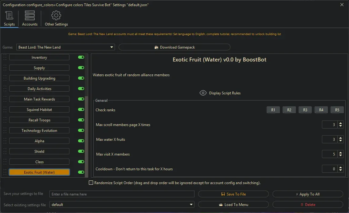 Beast Lord Bot - Exotic Fruit (Water)