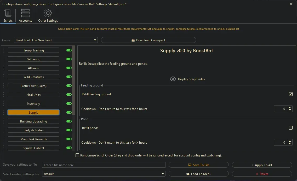 Beast Lord Bot - Supply